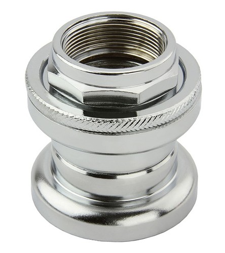 NECO 1 Inch BMX Threaded Bicycle Headset Chrome Steel 22.2mm Fork Assembly.
