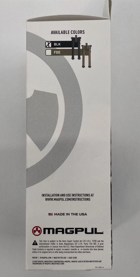 Magpul Adjustable Lightweight Rifle Rail M-LOK Shooting Bipod MAG933-BLK Black - Image 4 of 4