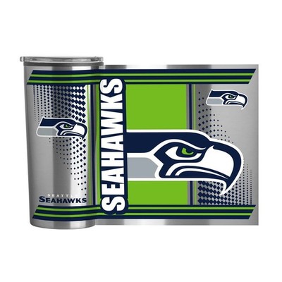 Seattle Seahawks 20oz Stainless Steel Hero Tumbler w Lid Boelter
