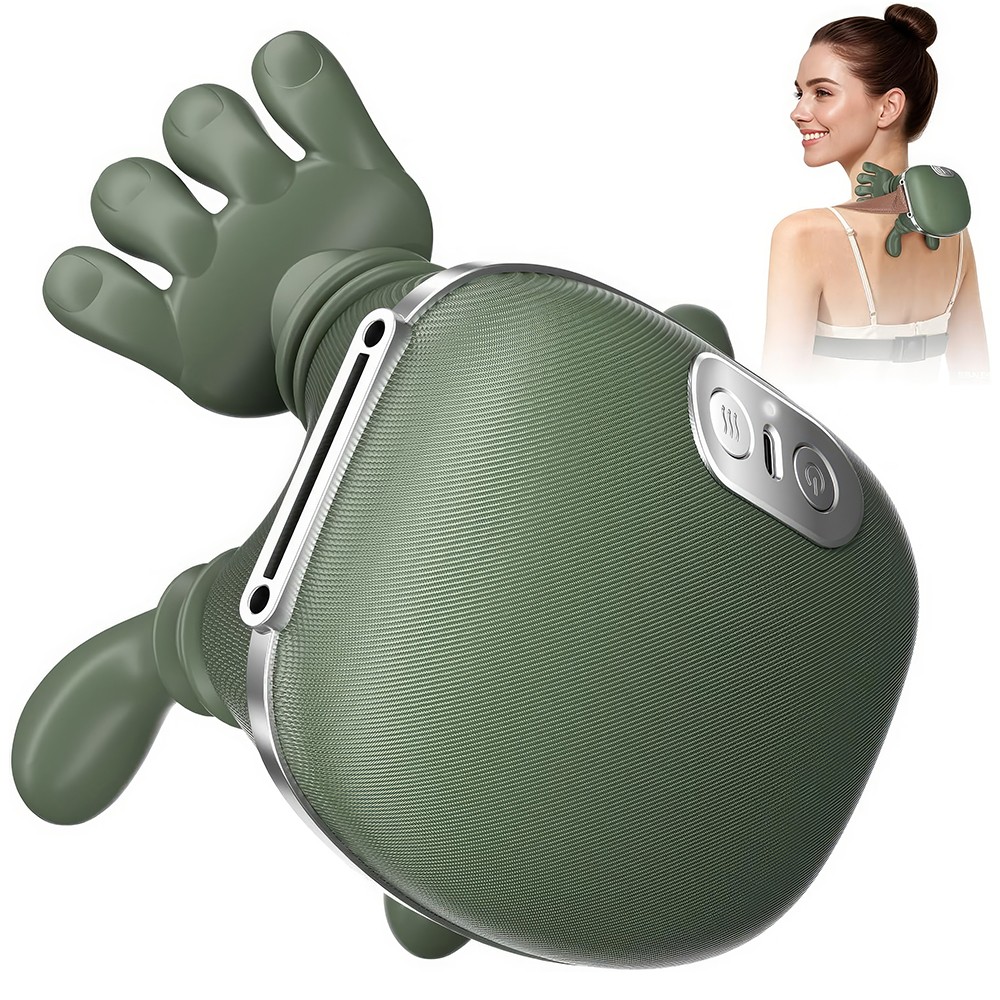 lectric Neck & Shoulder Massager with Heat Shiatsu 4D Kneading Pain Relief