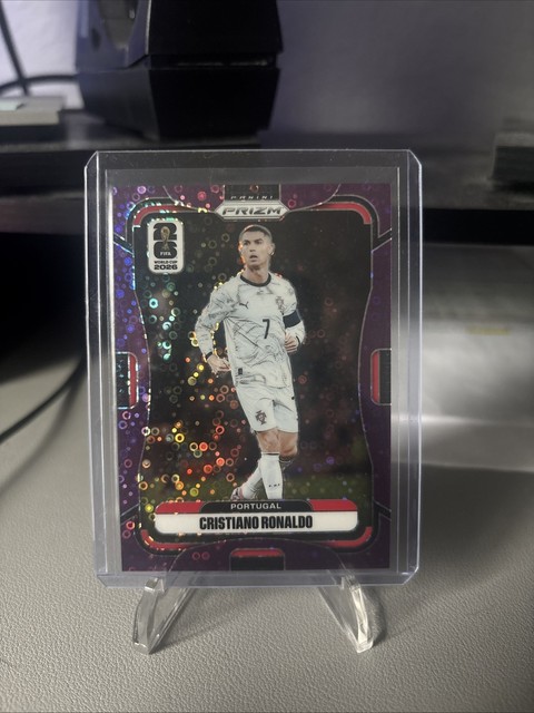 2026 Panini Prizm World Cup Portugal Cristiano Ronaldo Purple Disco #/355