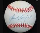 Sandy Koufax Autographed/Signed Official National League Baseball JSA