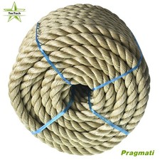 1 in Artificial Manila Rope PP Twisted 3 Strand Lightweight Synthetic Rope 100'