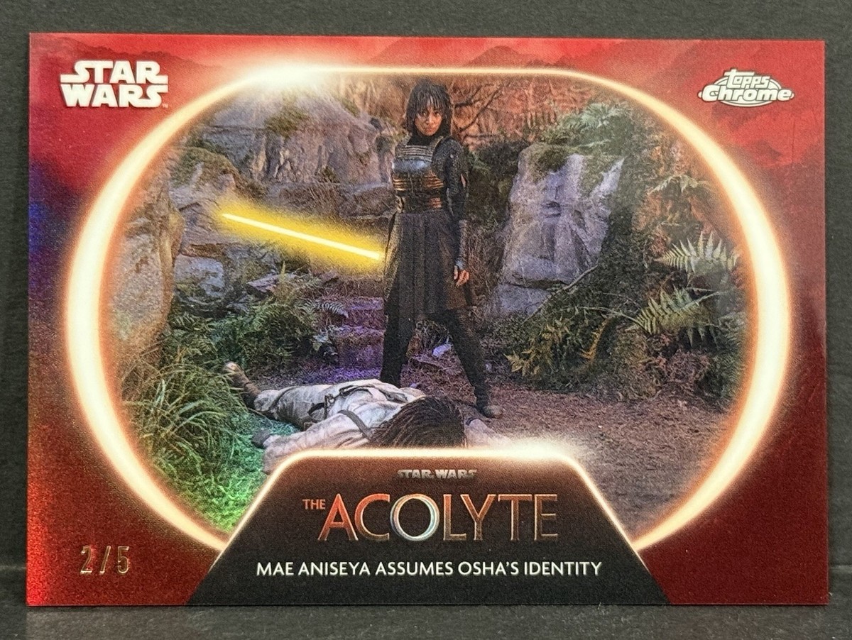 2025 Topps Chrome Star Wars The Acolyte #AC-13 Mae Aniseya Red