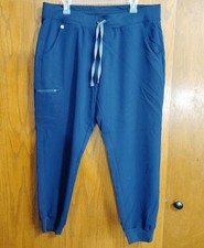 Figs Scrub Zamora Pants XL Healthcare Nurses Medical Technical Jogger Navy Blue