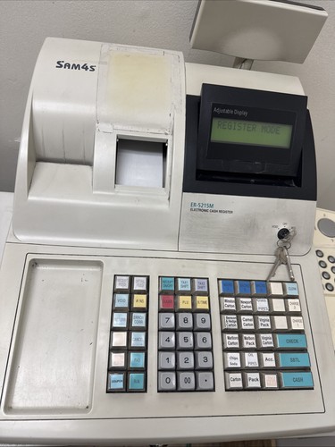 SAM4S ER-1552m Electronic Cash Register Programable Alpha-numeric