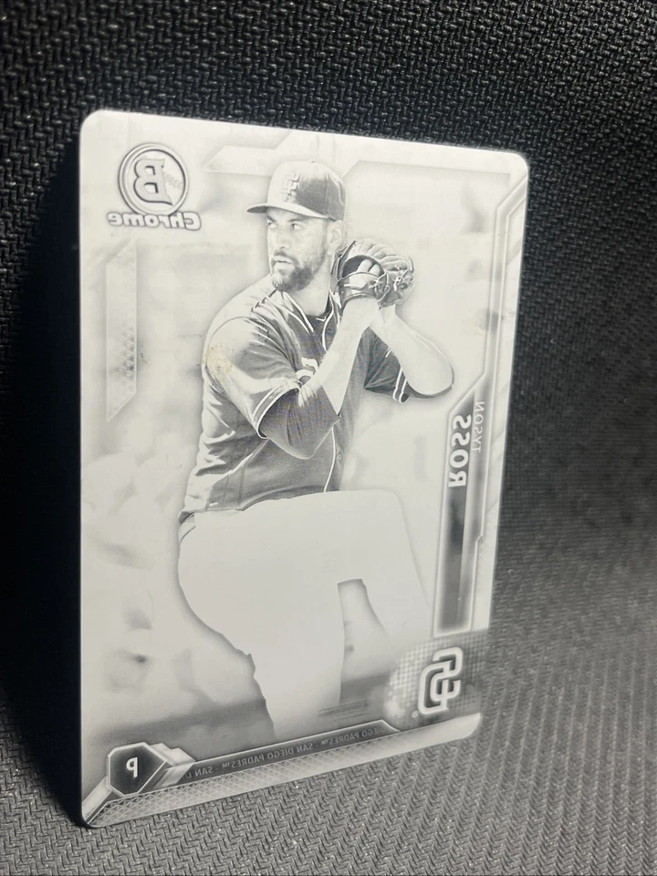2016 BOWMAN CHROME TYSON ROSS BLACK PRINTING PLATE 1/1 - Image 2 of 4