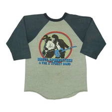 Vintage 1980 Bruce Springsteen World Tour Jersey Shirt Size: Unreadable