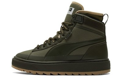 PUMA Unisex Suede Mid Wtr Sneakers Green 380708-03