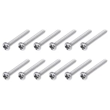 Machine Screws (M2x14mm) 30Pcs, Phillips Cross Pan Bolts 304 Stainless Steel