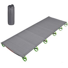 Travel Cot Tent Bed Aluminum Alloy Frame Ultralight Folding Single Camping Bed