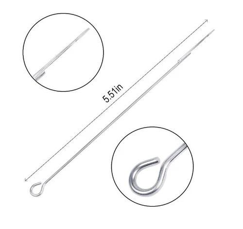 50,100 pcs Disposable Sterile Tattoo Needles Round Liner Shader Magnum Flat image 2