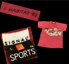 vintage Wolf t-shirt Double Sided 90s Single Stitch Made In USA Wolf Pack Red