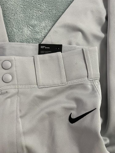 NIKE Boys' Core Baseball Pants - Wolf Grey/Black - Large - AA9805-012 - Picture 9 of 11