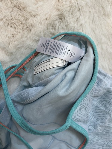 Ivivva by Lululemon Tank Top Racerback Built In Bra Size 10 Blue - Picture 3 of 10