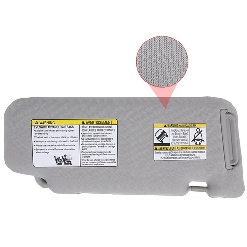 Driver Left Side Sun Visor Gray For 2006-2008 Nissan Murano 96401CC22B - Picture 6 of 8