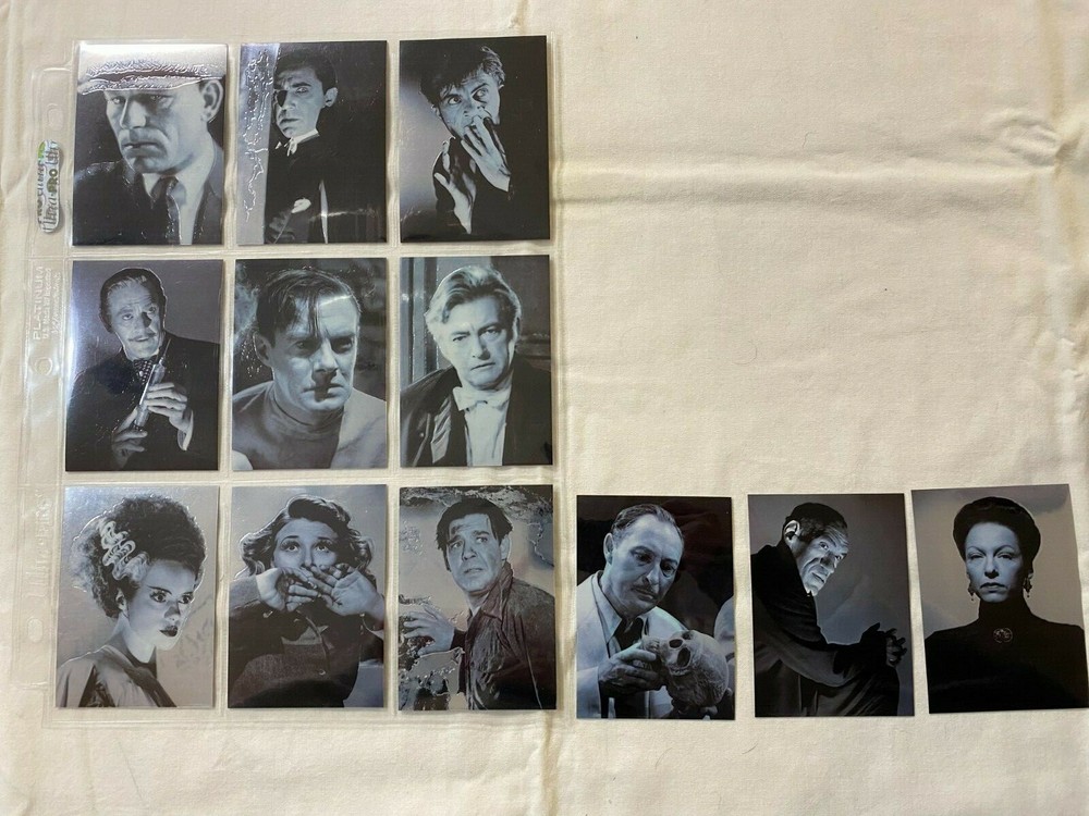 1996 Universal Monsters of the Silver Screen Bio-Chrome Chromium Chase Card Set