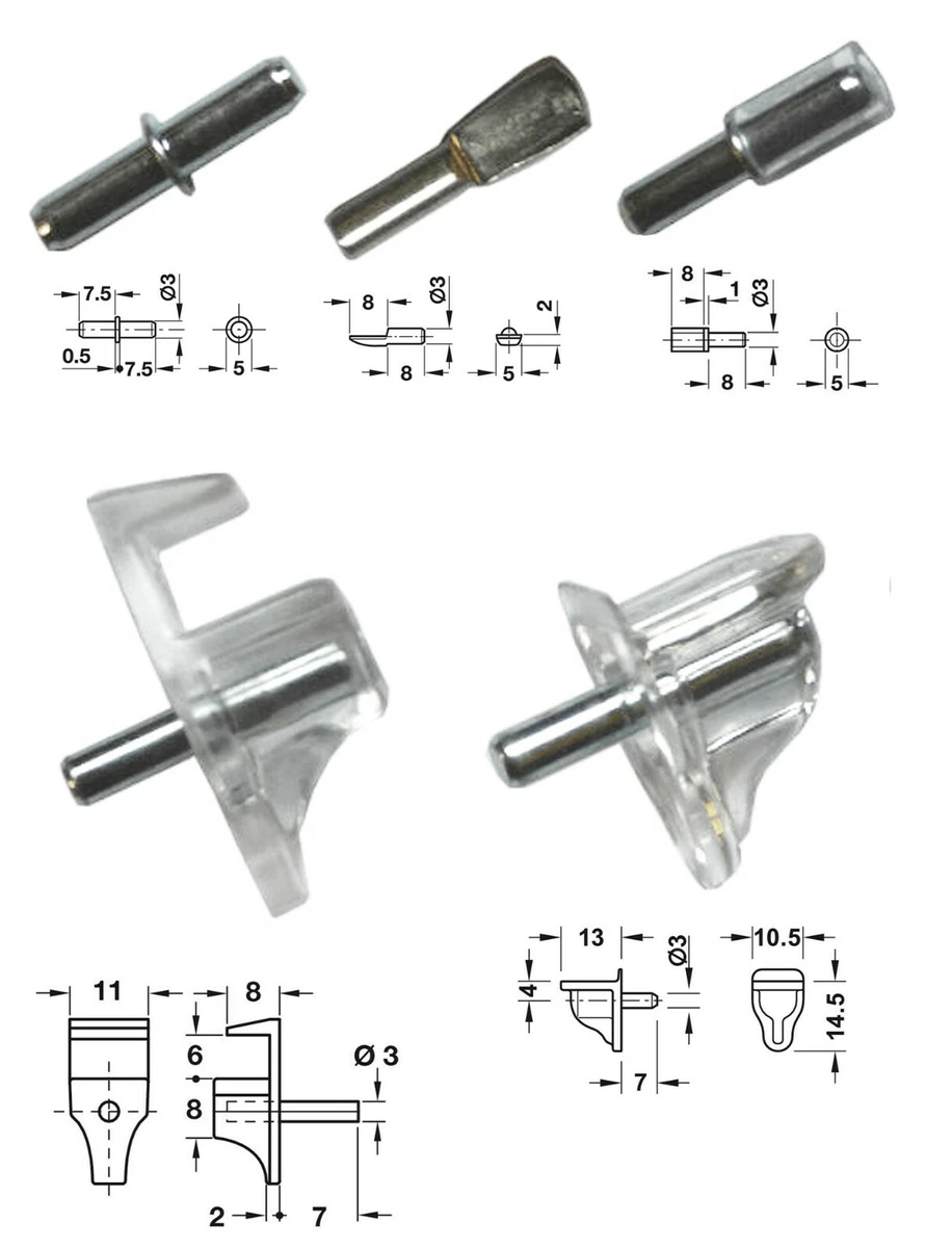 Shelf Pins - Shelf Hardware Supplier