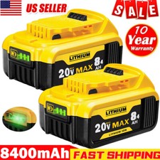 2X For DeWalt 20V 20 Volt Max 8.0AH Lithium Ion Battery DCB205-2 DCB200-2 DCB206
