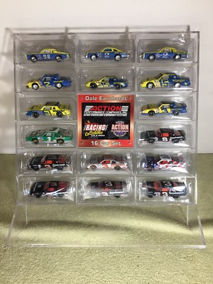 DALE EARNHARDT Action RCCA Club 16 CAR SET IN Acrylic Display CASE