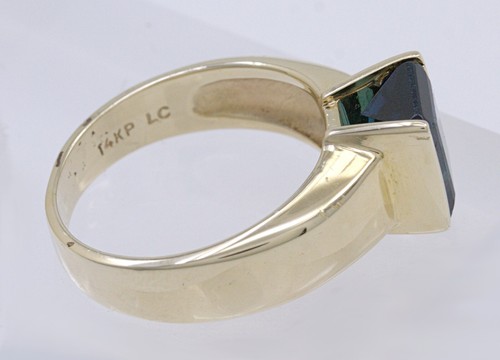 Tourmaline, Yellow Gold Ring - Picture 12 of 12