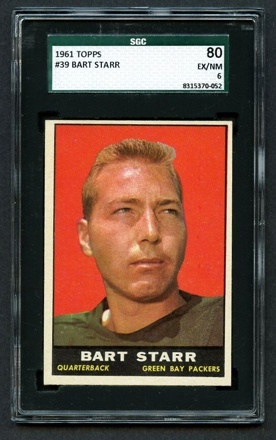 1961 Topps Football BART STARR #39 SGC 6 EX-NM Green Bay Packers