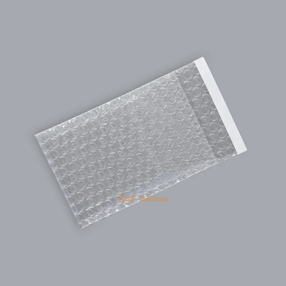 Clear Bubble Bags 2.5 x 3 - 7.5 x 12 Inches Plastic Packaging Cushioning Pouches - Image 4 of 4