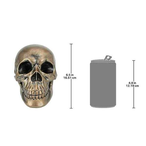 Battery Operated Small Analog Modern Quartz Memento Mori Skull Clock Decorative - Picture 7 of 8