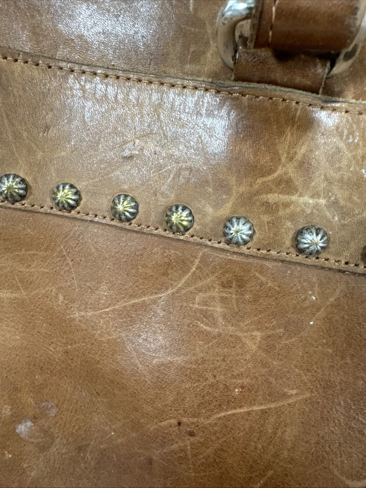 Maletín vintage de cuero American West Foto 3 de 4