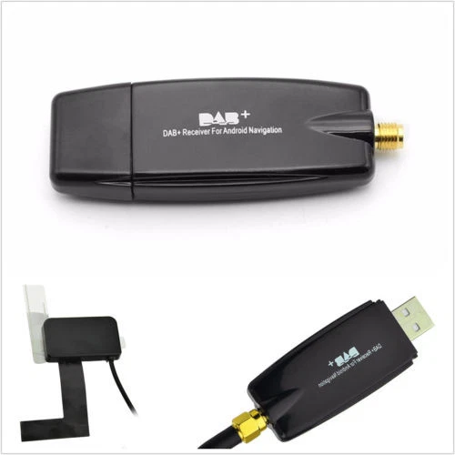 Antena receptora USB para carro digital DAB+adaptador caixa de rádio áudio navegação Android - Imagem 3 de 4