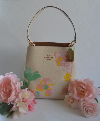 COACH Bucket Bag with Dreamy Land Floral Print Spring Summer Bag - 第 1/15 張圖片