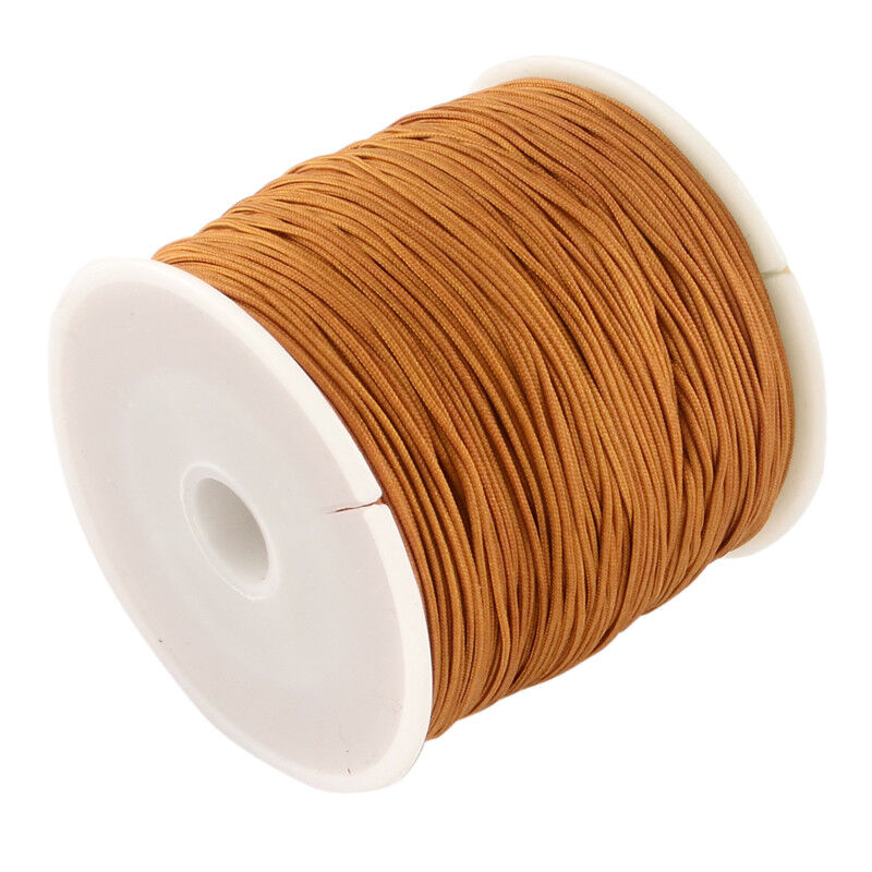 1 Roll 0.5mm Braided Nylon Cord Imitation Silk String Thread about  150yard/Roll