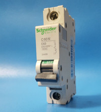 Circuit Breaker, 24409, C60N-C63, SCHNEIDER ELECTRIC, 230/400VAC, 63A