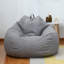 Extra Large Bean Bag Chair Sofa Cover Indoor Lazy Lounger For Adults No Fillings