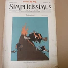 SIMPLICISSIMUS Cartoon 1910  WALPURGISNACHT / BLOCKSBERG SCHWARZ BLAU