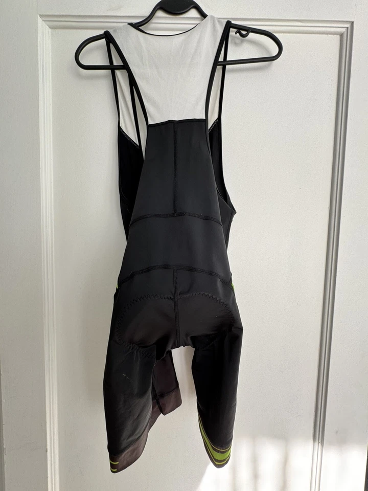 Culotte con tirantes de ciclismo Santic de secado rápido para hombre verde talla pequeña de EE. UU. ¡USADO EN EXCELENTE ESTADO! Foto 2 de 4