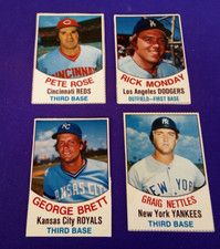 4 1977 HOSTESS SP'S GEORGE BRETT MONDAY GRAIG NETTLES PETE ROSE RICK EYE APPEAL