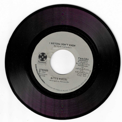 邦楽 THAT IT IS TDK RECORDS. (NOT FOR SALE) 70'S SOUL 45 RPM -BITS & PIECES - PARAMOUNT RECORDS