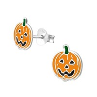 1 Paar Ohrringe Ohrstecker 925 Sterling Silber Halloween KüRbis