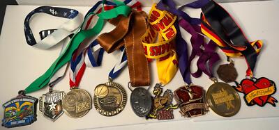 Lot of 10 Different Race / Running / Other / Marathon Medal Collection (Lot 02)