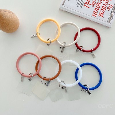 Pendant Anti-lost Phone Accessories Mobile Phone Case Bracelet Silicone Keychain