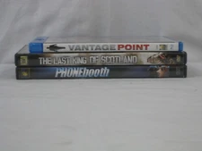 2 DVD 1 Bluray Forest Whitaker movie lot Vantage Point, Phonebooth.. VG