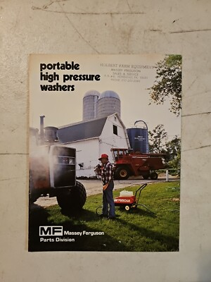 #ad Vintage 1980 Massey Ferguson Pressure Washer Dealer Sales Brochure $15.62