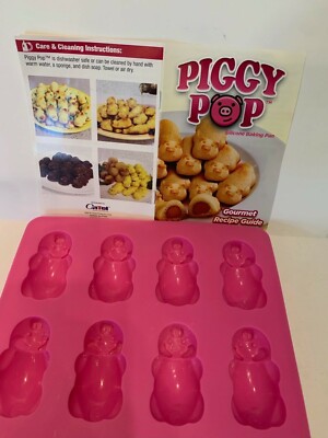 PIGGY POP Silicone Baking Mold Pan BPA FREE Pigs in a Blanket As Seen On TV