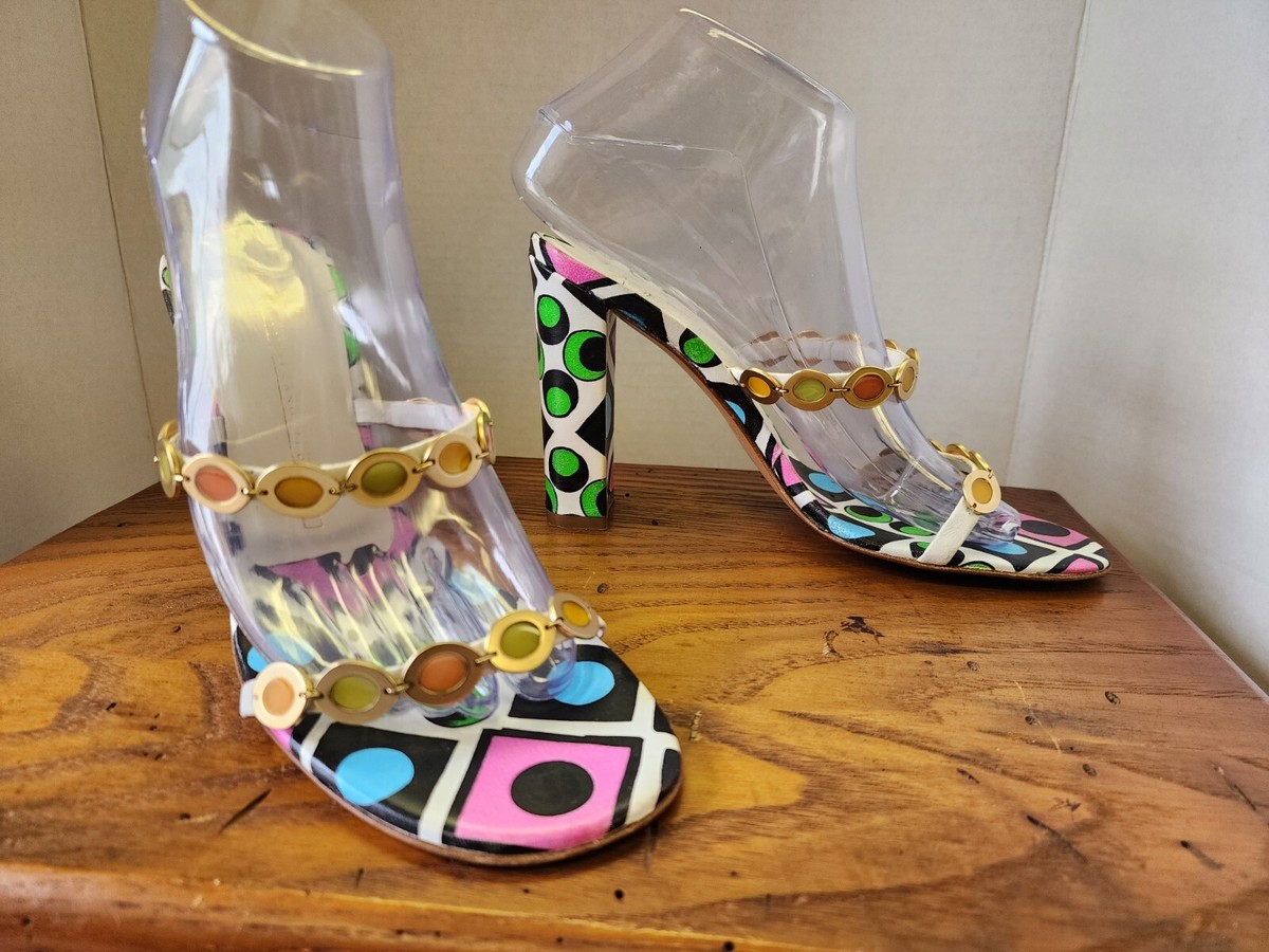 giuseppe zanotti For Vicini NEW SZ 8 Handpainted Embellished