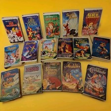 Rare Walt Disney Black Diamond VHS Tapes - Lot Of 16