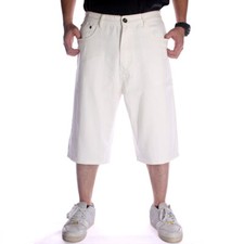 Mens Cotton Denim Short Baggy Hip-hop Skateboard Loose Hip Hop Short Pants Jeans
