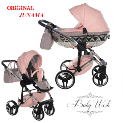 JUNAMA HANDCRAFT GLITTER V2 2in1 3in1 BABYWANNE + KINDERWAGEN + AUTOSITZ + ISOFIX