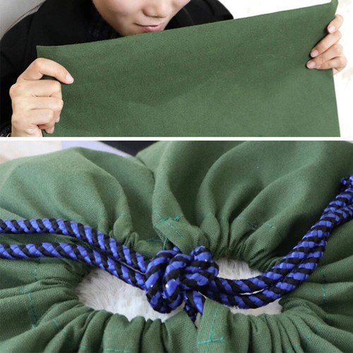 Canvas Drawstring Large Bag Pouch Clothes Craft Storage Laundry Army Green AUS - Picture 9 of 21