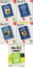 Lot of 5 Mac OS X: The Missing Manual 10.1 to 10.5 NEAR MINT